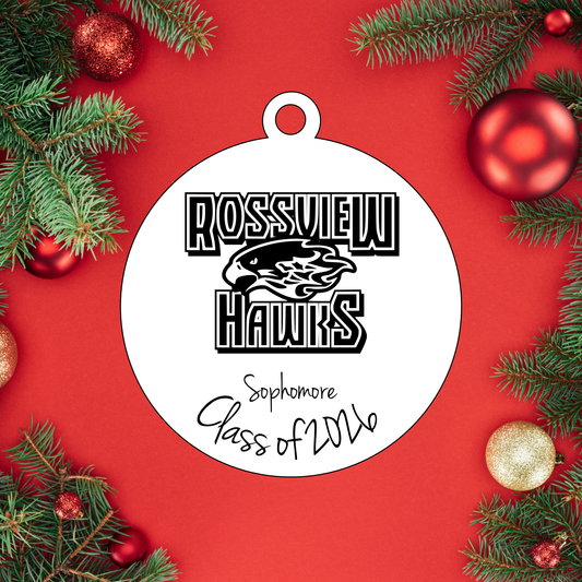 Sophomore- Class of 2026 Ornament | Rossview School Christmas Ornaments