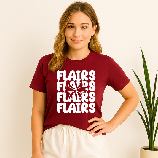 Stacked Northshore Flairs Bow T-Shirt