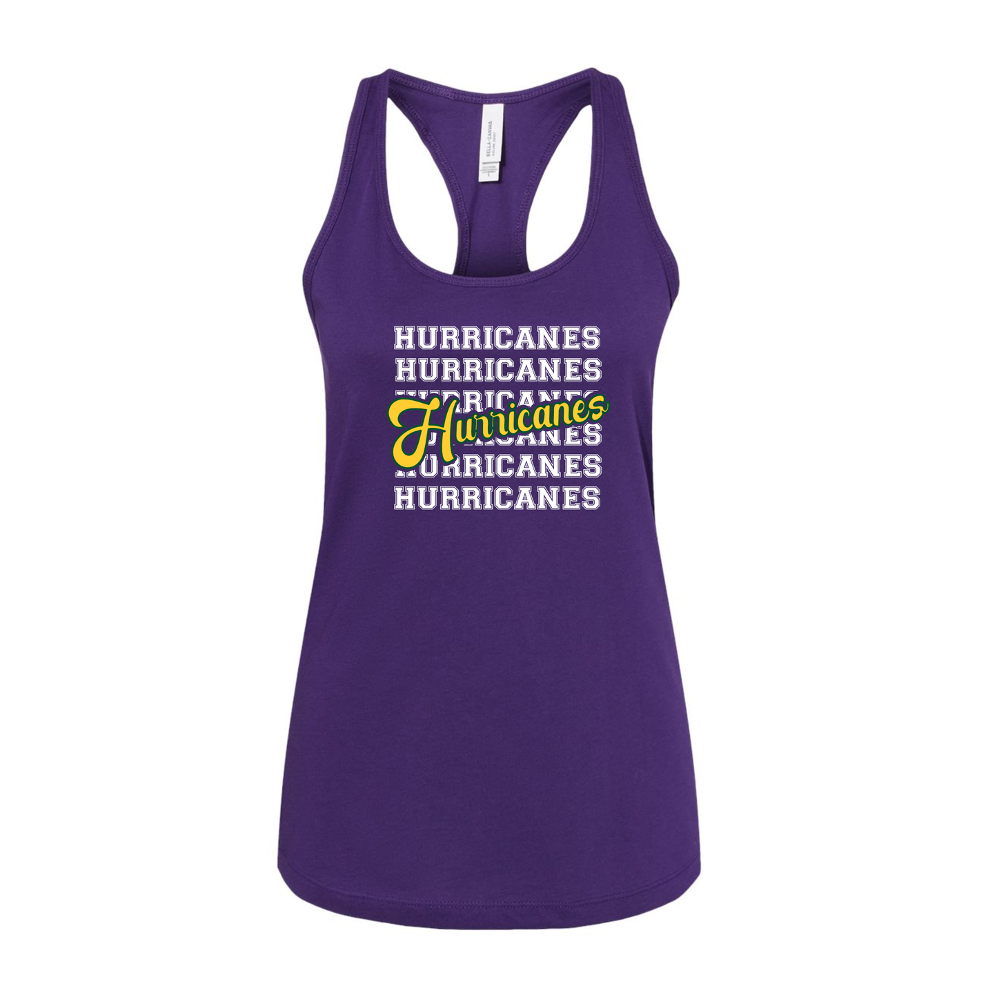 Hurricanes Stacked | Baseball | Racerback Tank