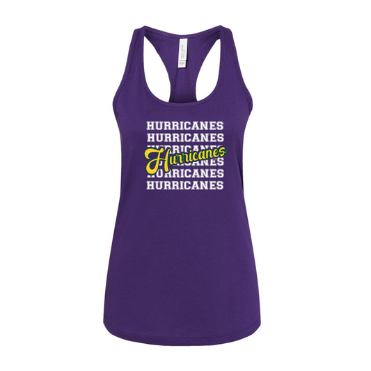 Hurricanes Stacked | Baseball | Racerback Tank