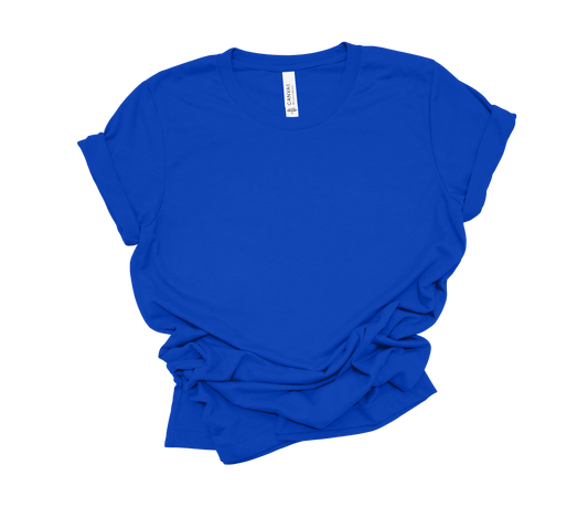 Royal Blue Solid Color Bella & Canvas Tees | ADULT | 3001