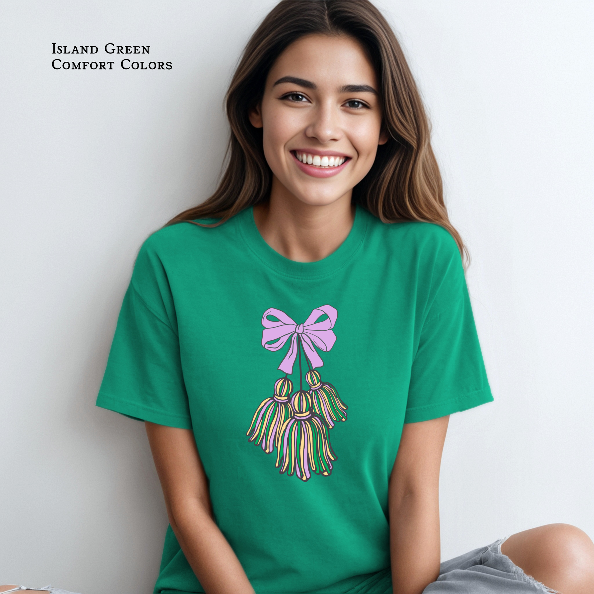 Carnival Mardi Gras coquette bow parade shirt