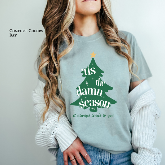 Tis the D*amn Season | Christmas Tee | Holiday Shirt | Adult T-shirt | Christmas Shirt