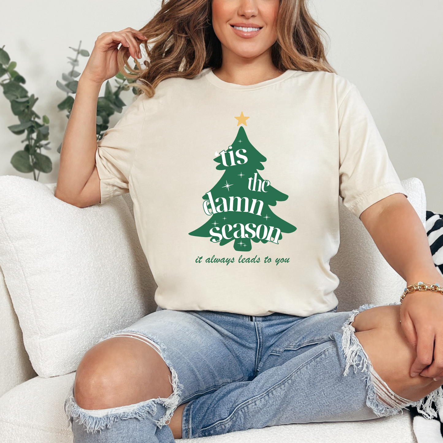 Tis the D*amn Season | Christmas Tee | Holiday Shirt | Adult T-shirt | Christmas Shirt