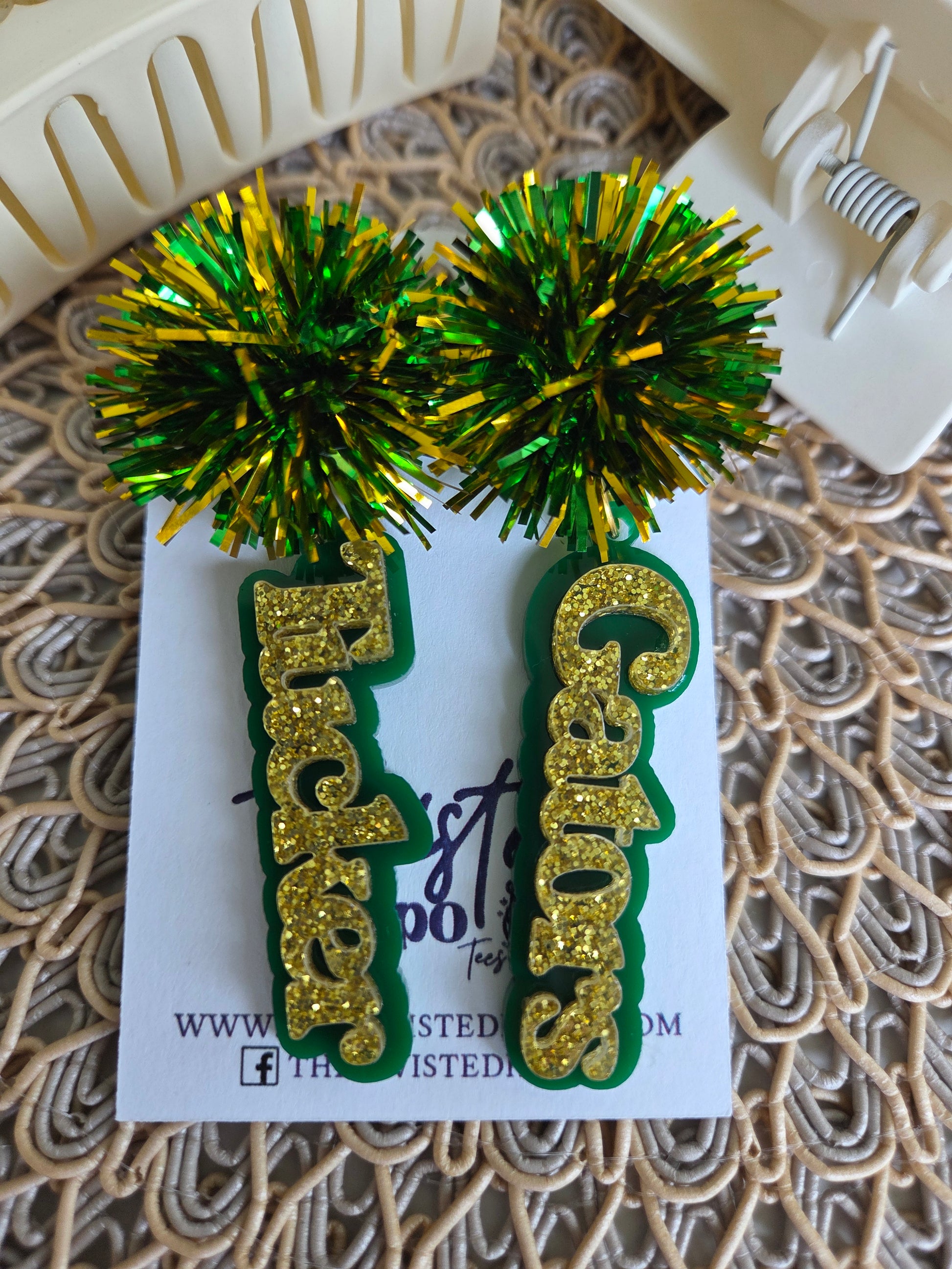 Tucker Elementary Gators acrylic earrings