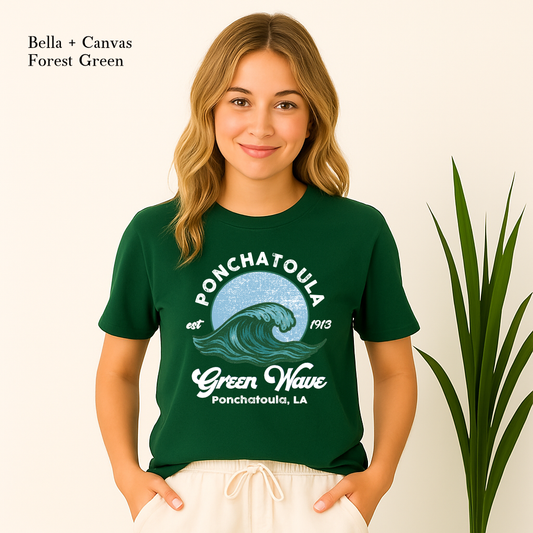 Ponchatoula Green Wave Vintage Est 1913 Shirt