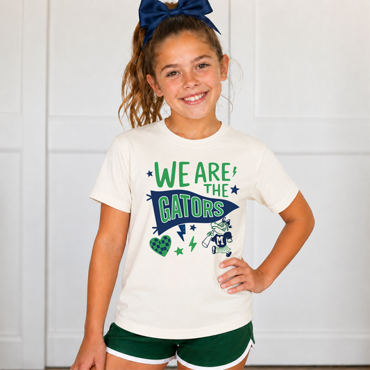 CHEER We Are the Gators with Cheerleader Logo - MYB Youth Tee