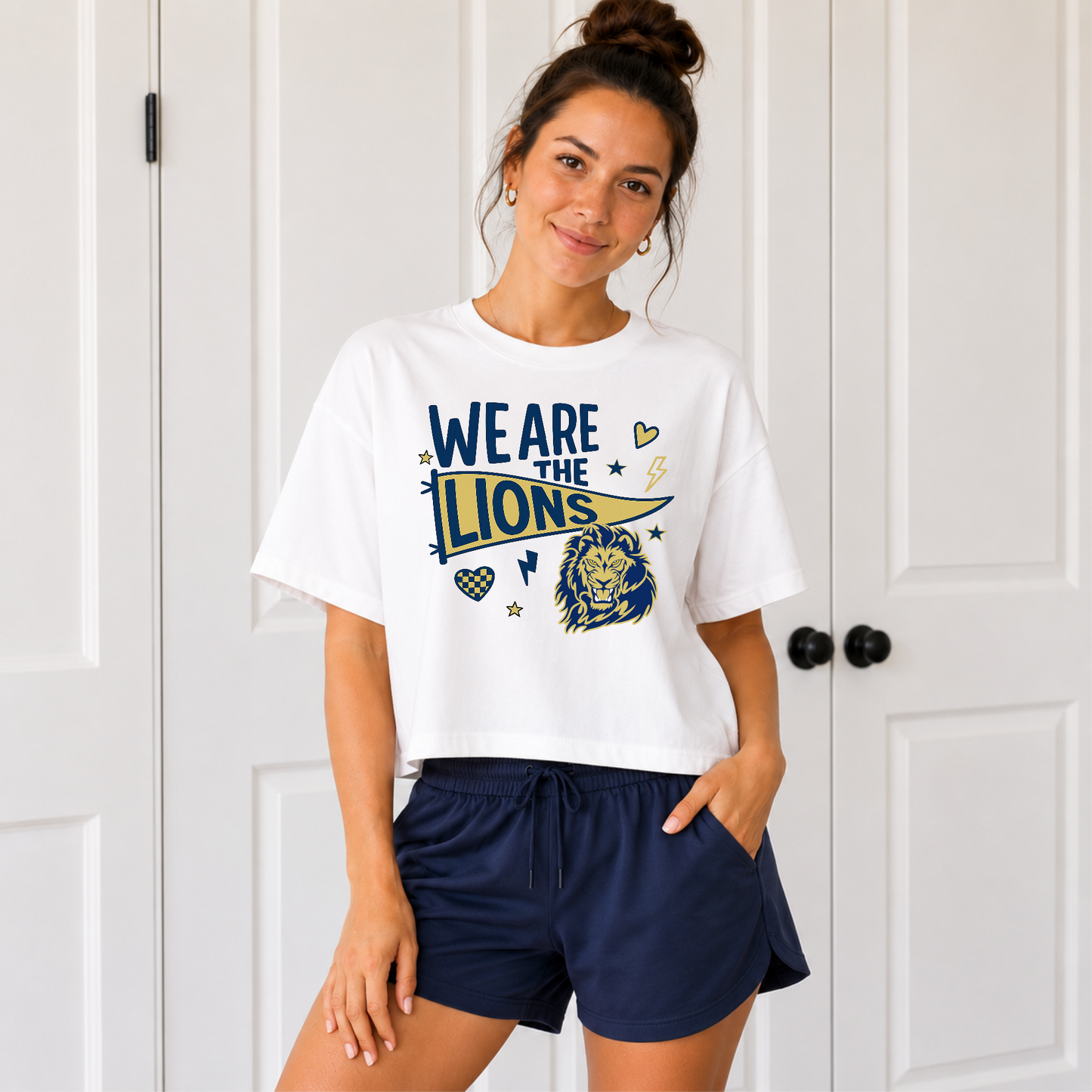 We Are the Lions Covington High Boxy Tee
