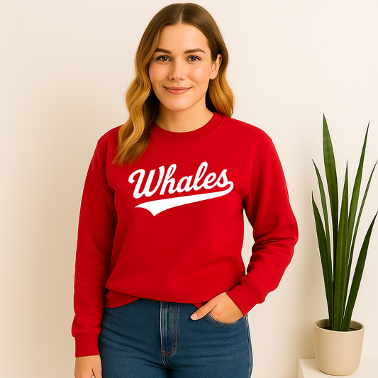 Retro Whales Script Mandeville Elementary Spirit Sweatshirt