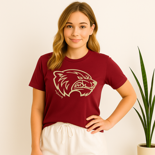 Northlake Christian Wolverine line art mascot shirt