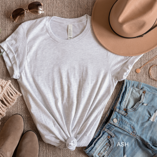 Ash Solid Color Bella & Canvas Tees | ADULT | 3001