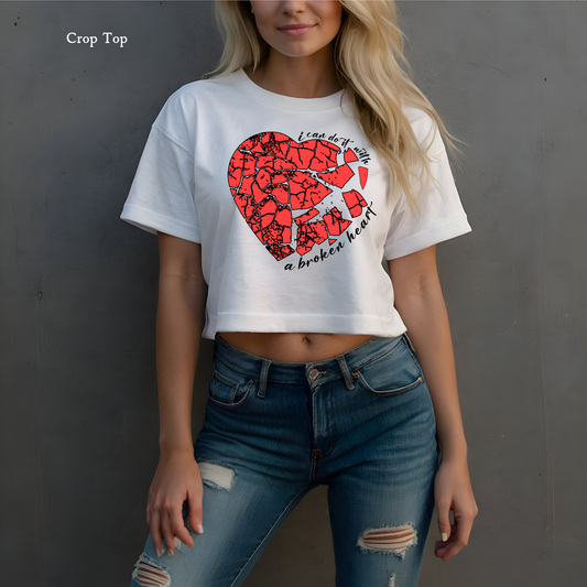 Broken Heart | TTPD | Bella & Canvas Crop TOp