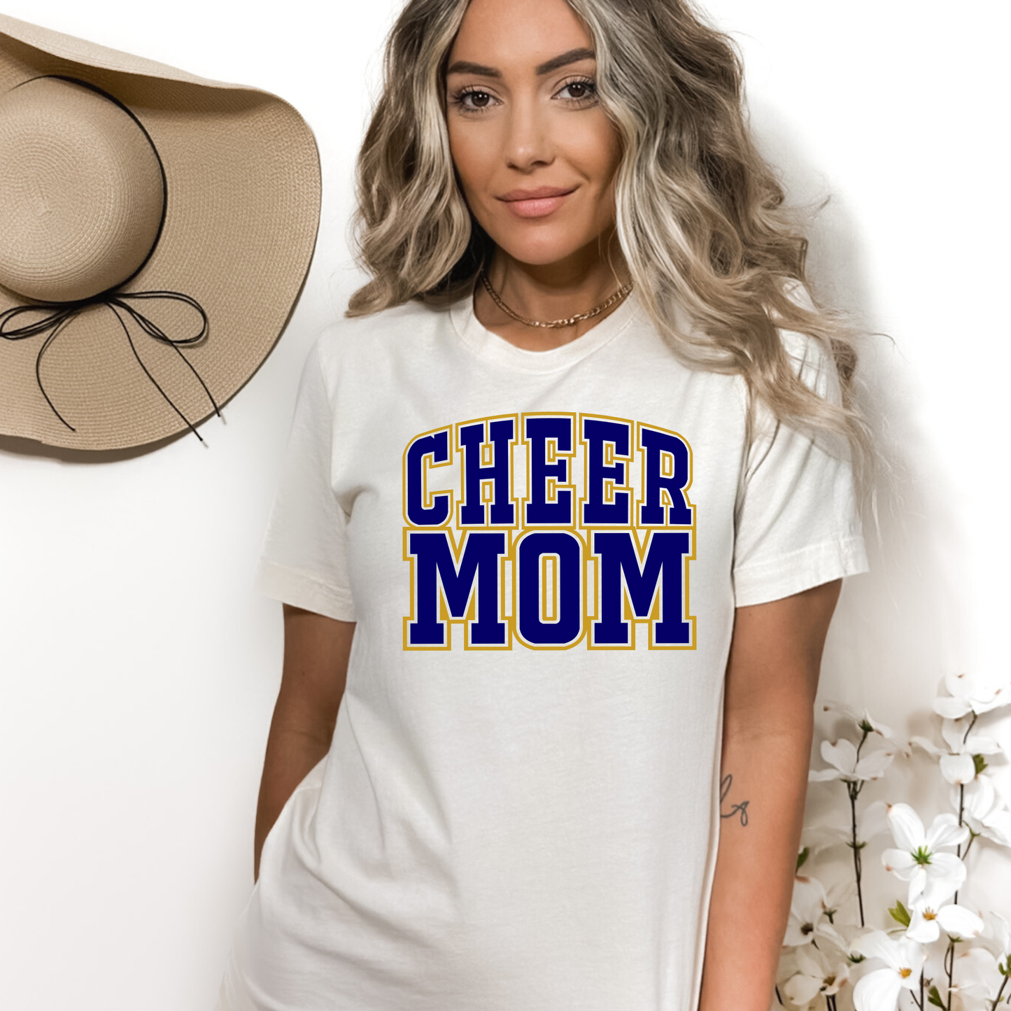 Cheer Mom | Crowns | Gold & Navy | Cheer | Cheerleading