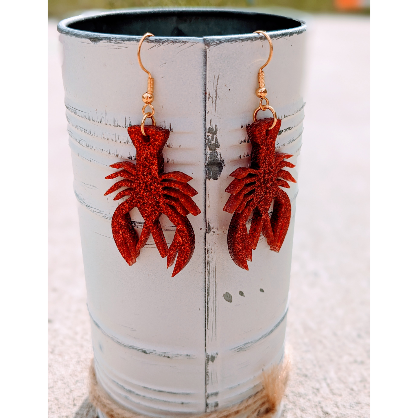 Crawfish Acrylic Dangle Earrings | Crawfish Season