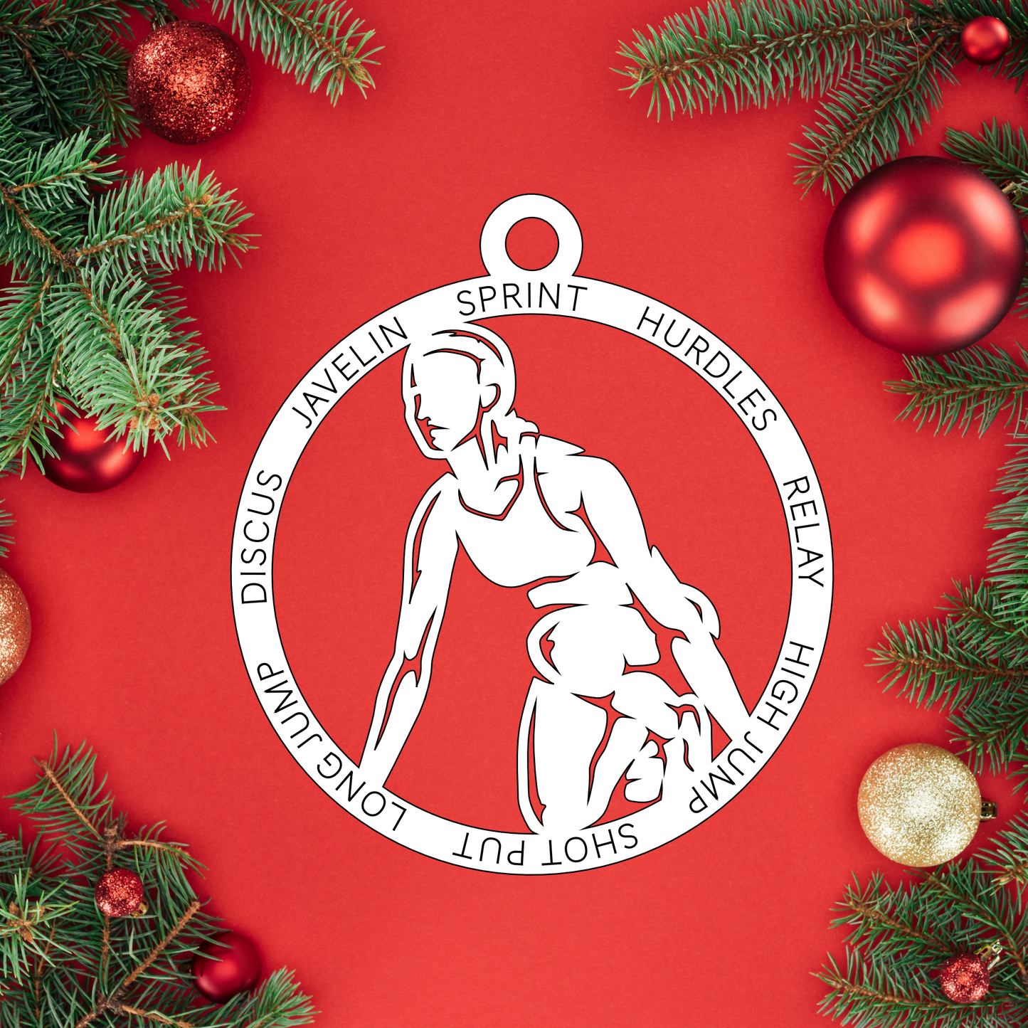 Female Track | Christmas Ornaments