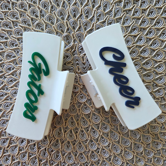 CHEER Madisonville Gators  Cheer Acrylic Claw Clip Hair Accessory