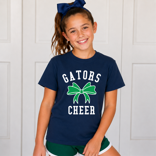 Madisonville Gators coquette cheer bow T-shirt