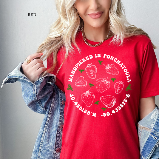 Handpicked in Ponchatoula - Strawberry Festival T-shirt