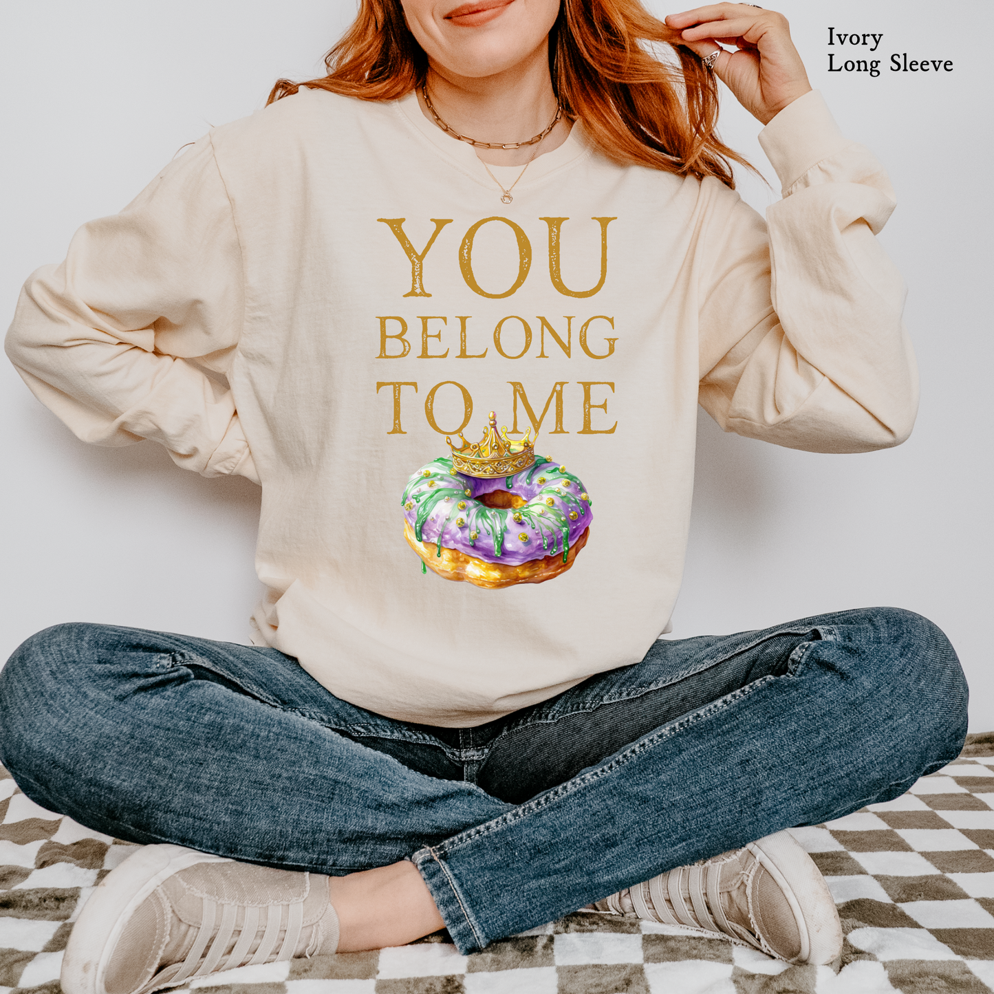 You Belong to Me | Mardi Gras | Comfort Color Long Sleeve Graphic Tees