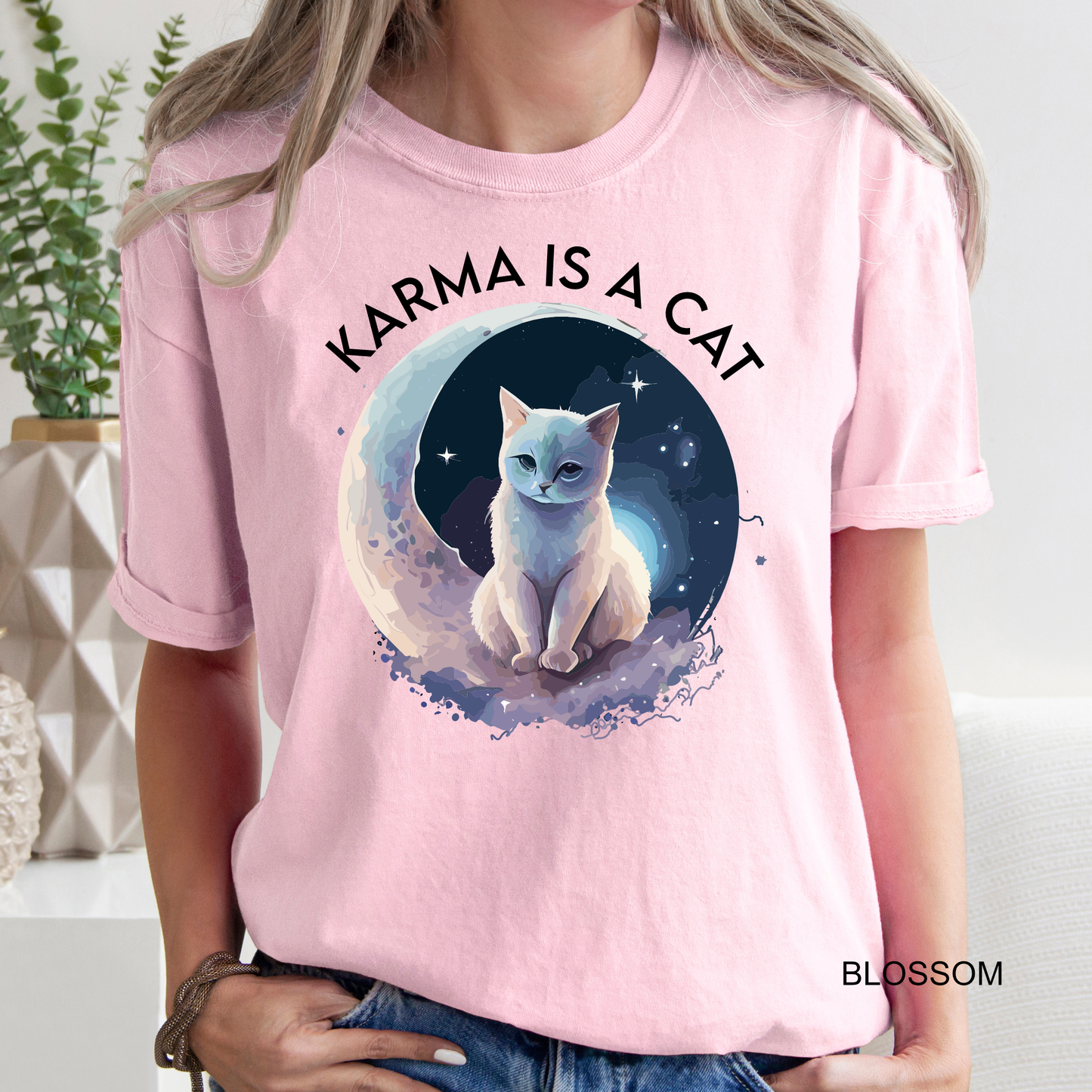 Karma is a Cat - Midnights -Karma -The Eras Tour - Taylor Swift - Adult & Youth Comfort Colors Concert Tee