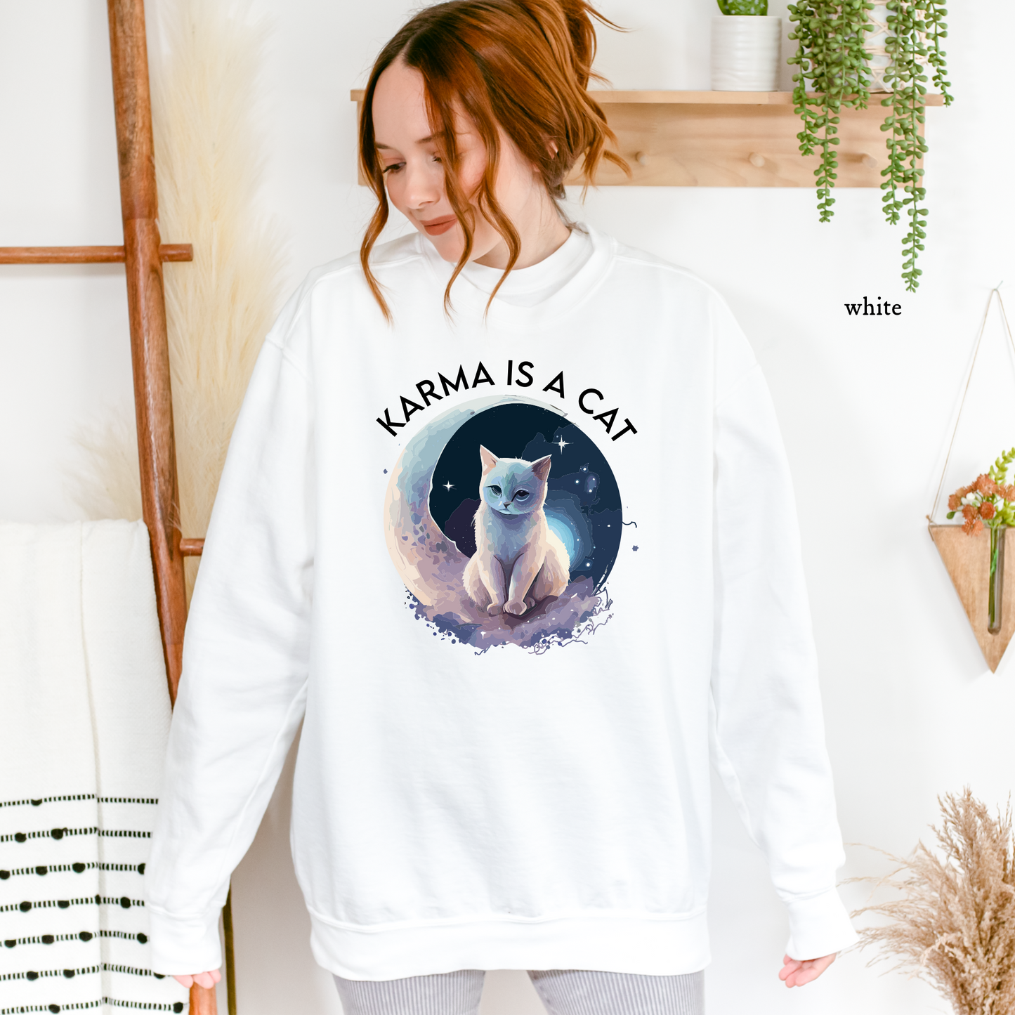 Karma is a Cat - Comfort Color Sweatshirts