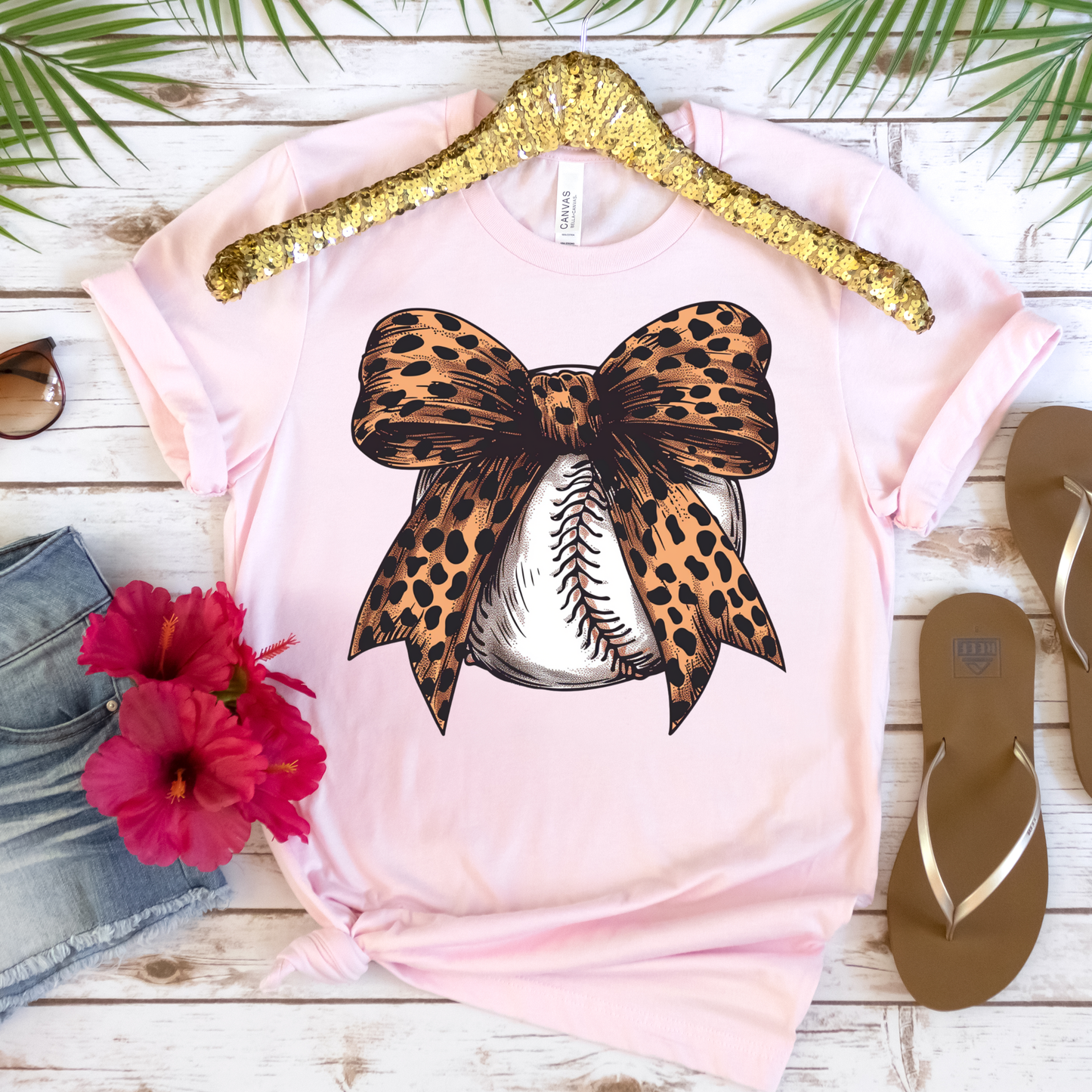 Single Coquette Baseball | Bow | Baseball Mom