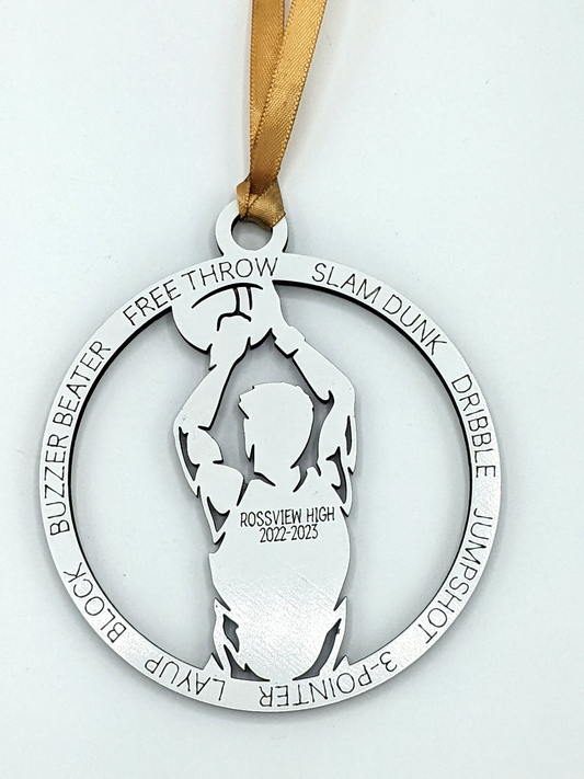 2022-2023 | MALE BASKETBALL | Rossview School Christmas Ornaments | CLEARANCE