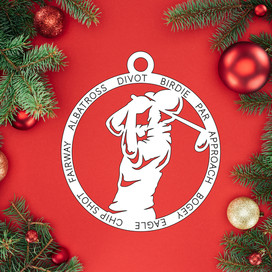 Male Golf | Christmas Ornaments
