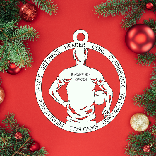 Male Soccer | Rossview School Christmas Ornaments
