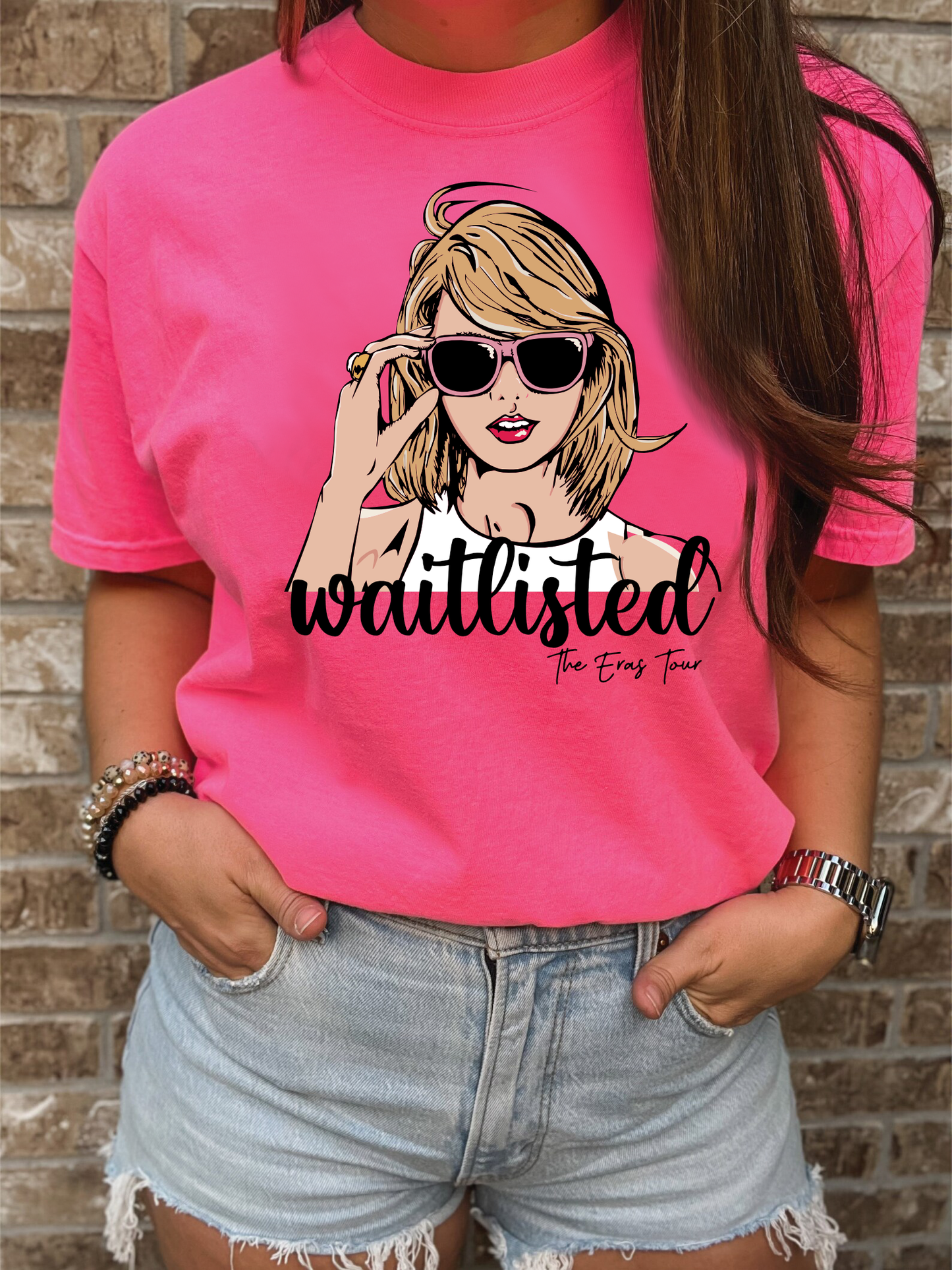 Waitlisted Portrait - The Eras Tour - Taylor Swift  - Adult Comfort Colors T-Shirts