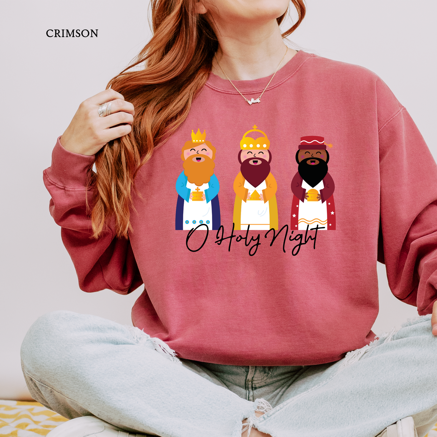 O Holy Night | Christmas Comfort Color Sweatshirts