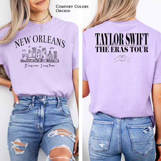 Youth & Adult NOLA The Eras Tour | I Was There It Was Rare | Duel Sided Comfort Colors T-shirt