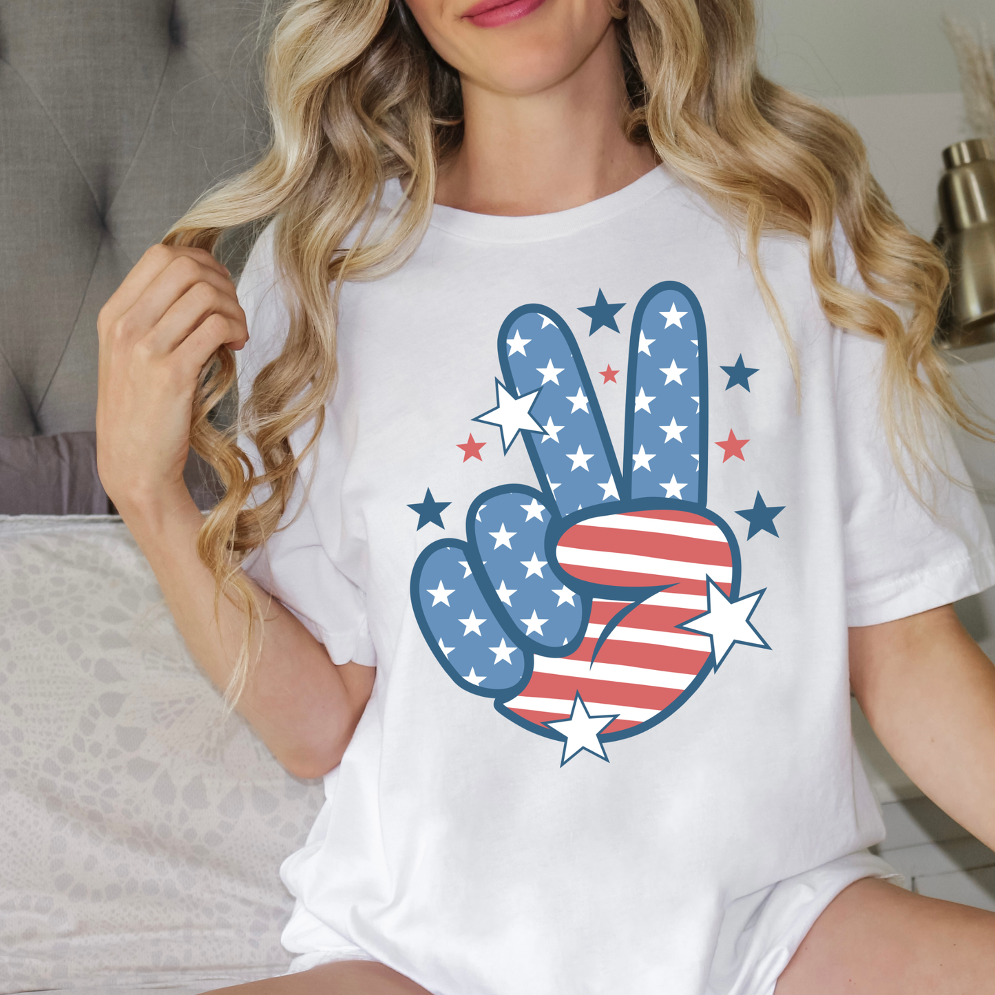 Retro Peace Out | 4th of July | Patriotic