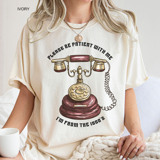 Vintage Telephone | Born in the 1900's | Funny Graphic Tee | Birthday Shirt