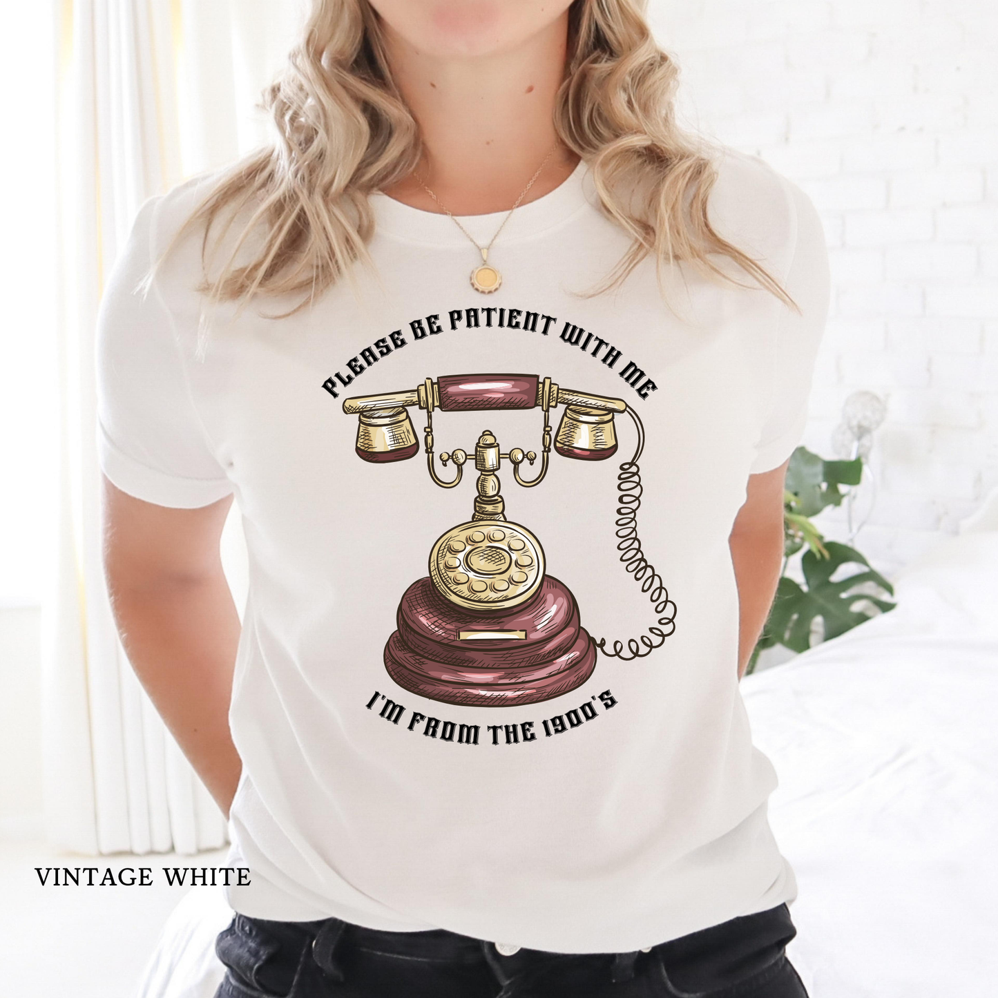 Vintage Telephone | Born in the 1900's | Funny Graphic Tee | Birthday Shirt