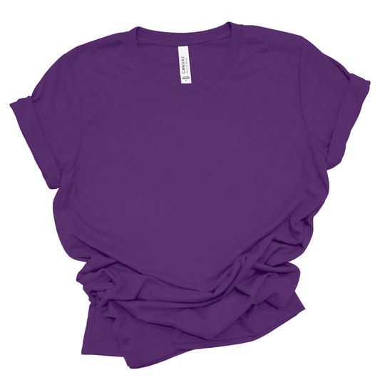 Purple Solid Color Bella & Canvas Tees | YOUTH