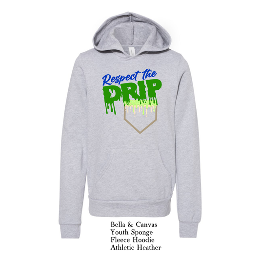 Gators_Respect the Drip | Baseball | Youth Hoodie | Hooded Sweatshirt