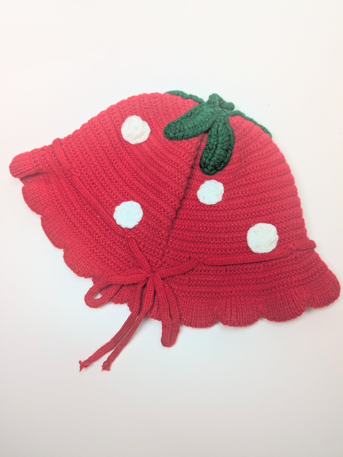 Crochet Baby Toddler Strawberry hat | Strawberry Festival