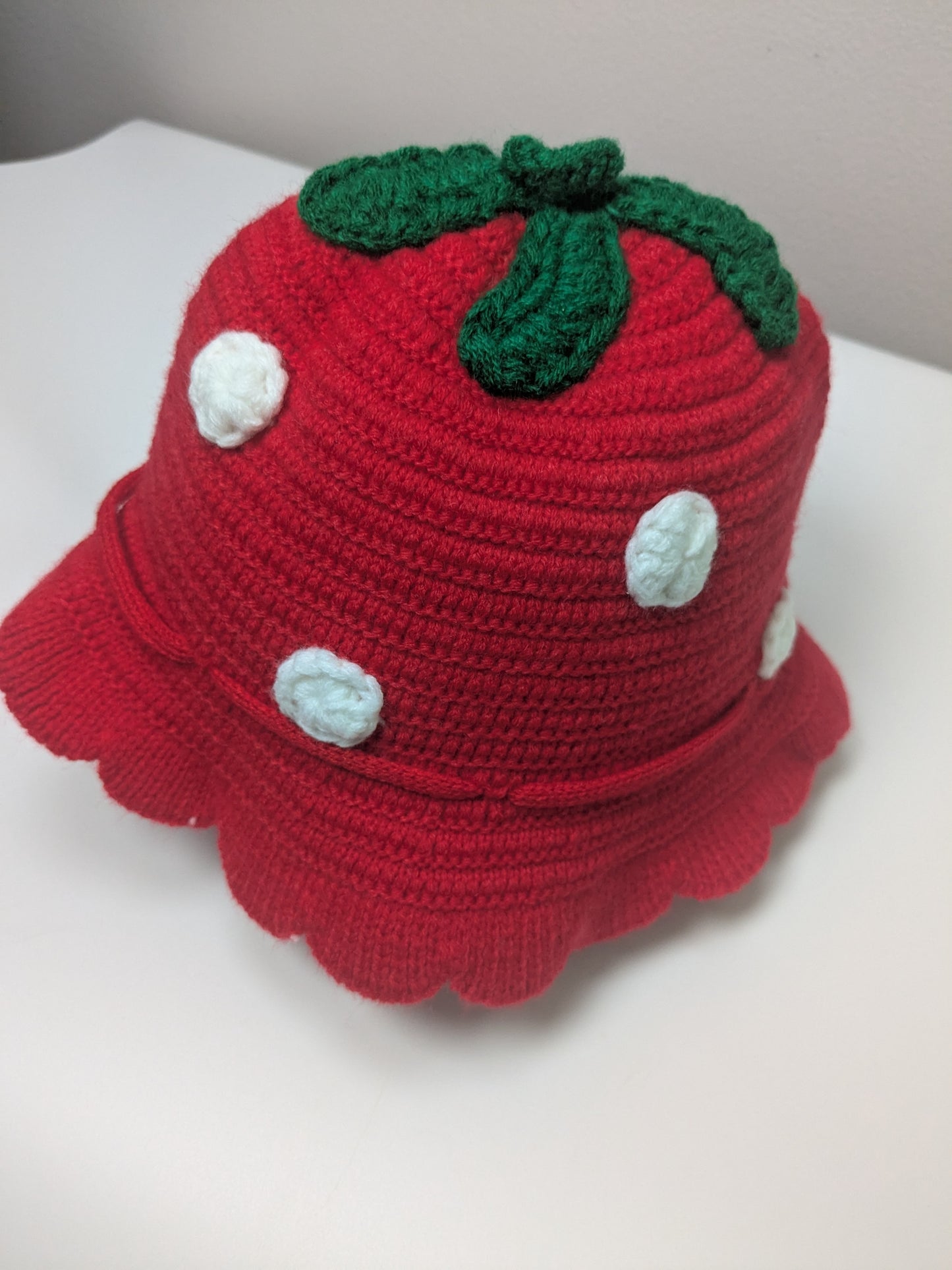 Crochet Baby Toddler Strawberry hat | Strawberry Festival