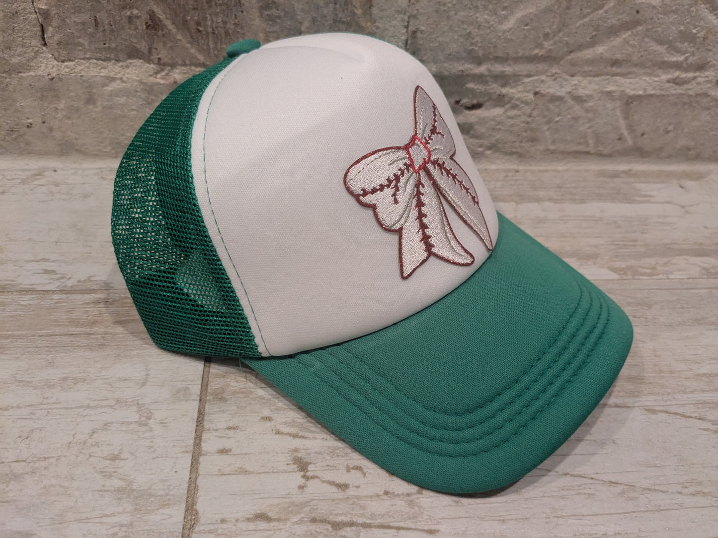 Coquette Bow Baseball Patch Trucker Mesh Hats | ALL COLORS