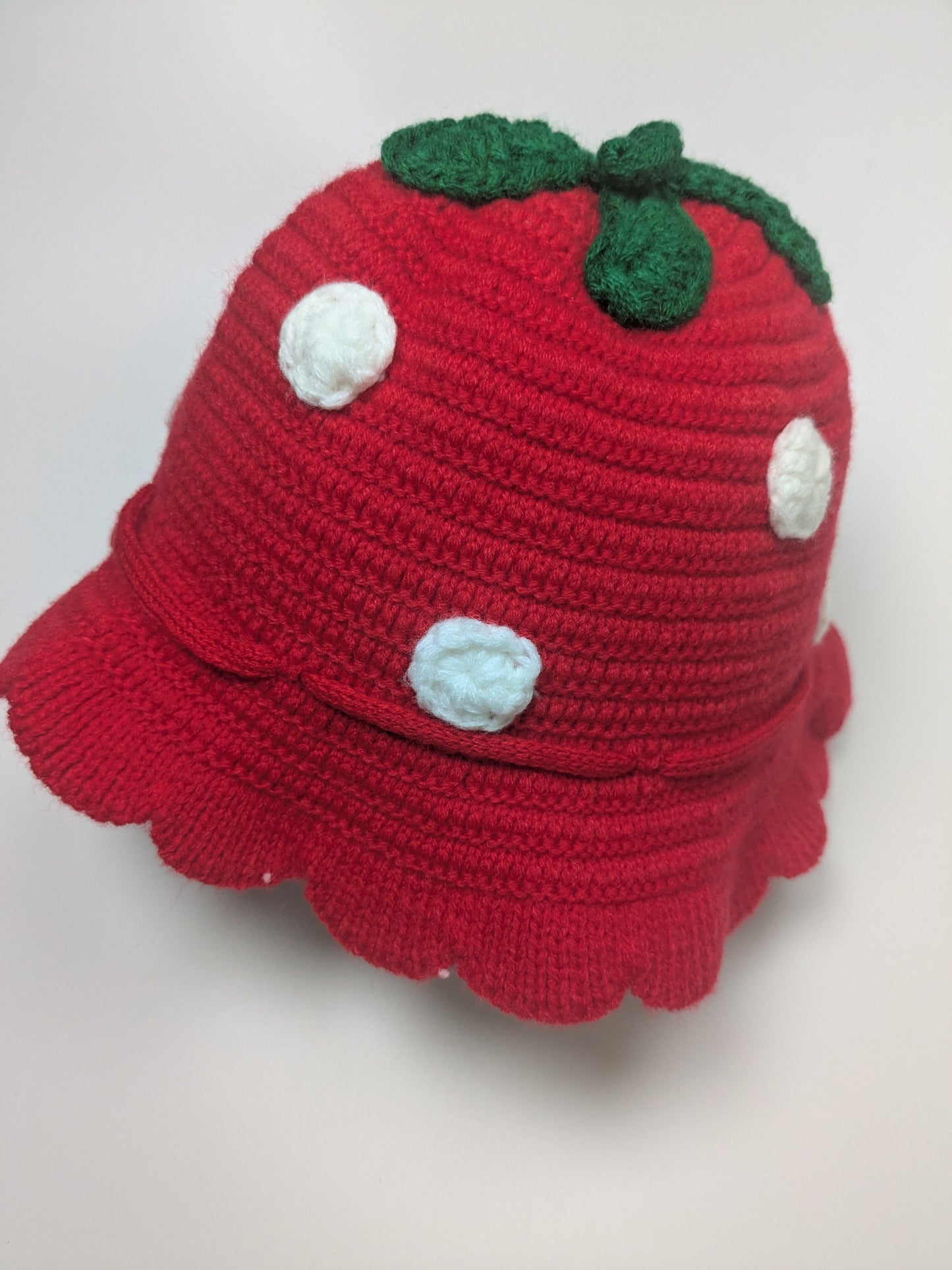 Crochet Baby Toddler Strawberry hat | Strawberry Festival