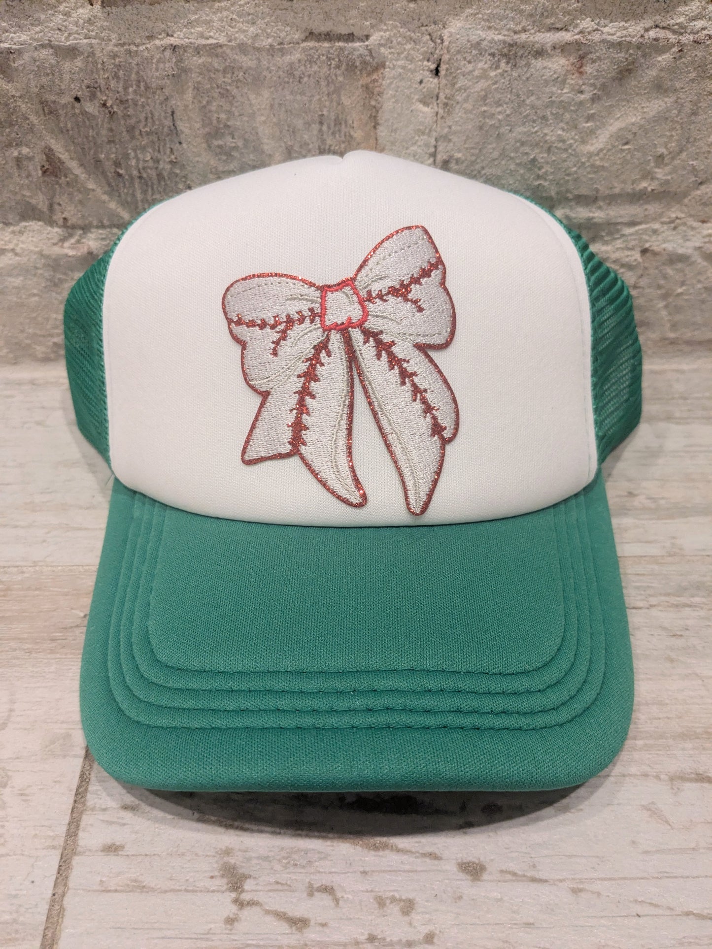 Coquette Bow Baseball Patch Trucker Mesh Hats | ALL COLORS