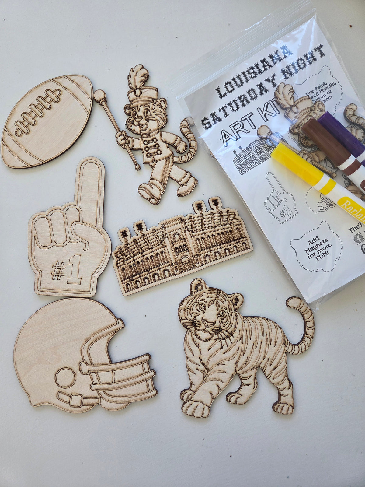 Louisiana Saturday Night Tiger Art Kit