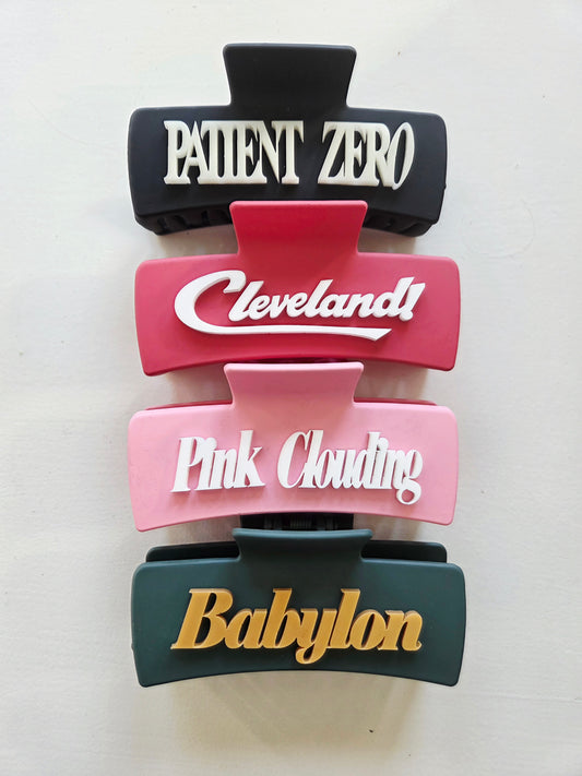Taylor Swift Inspired Claw Clips | Cleveland, Pink Clouding, Patient Zero & Babylon | Acrylic Hair Clips