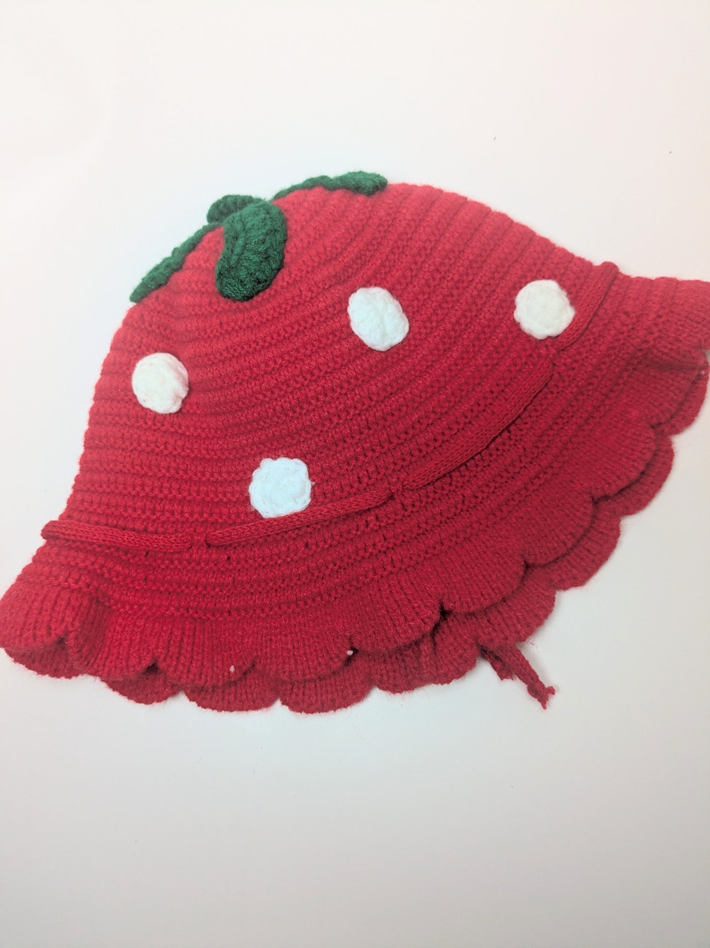 Crochet Baby Toddler Strawberry hat | Strawberry Festival
