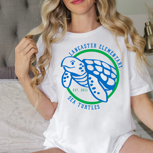 Lancaster Sea Turtle Logo Est. Date T-shirt