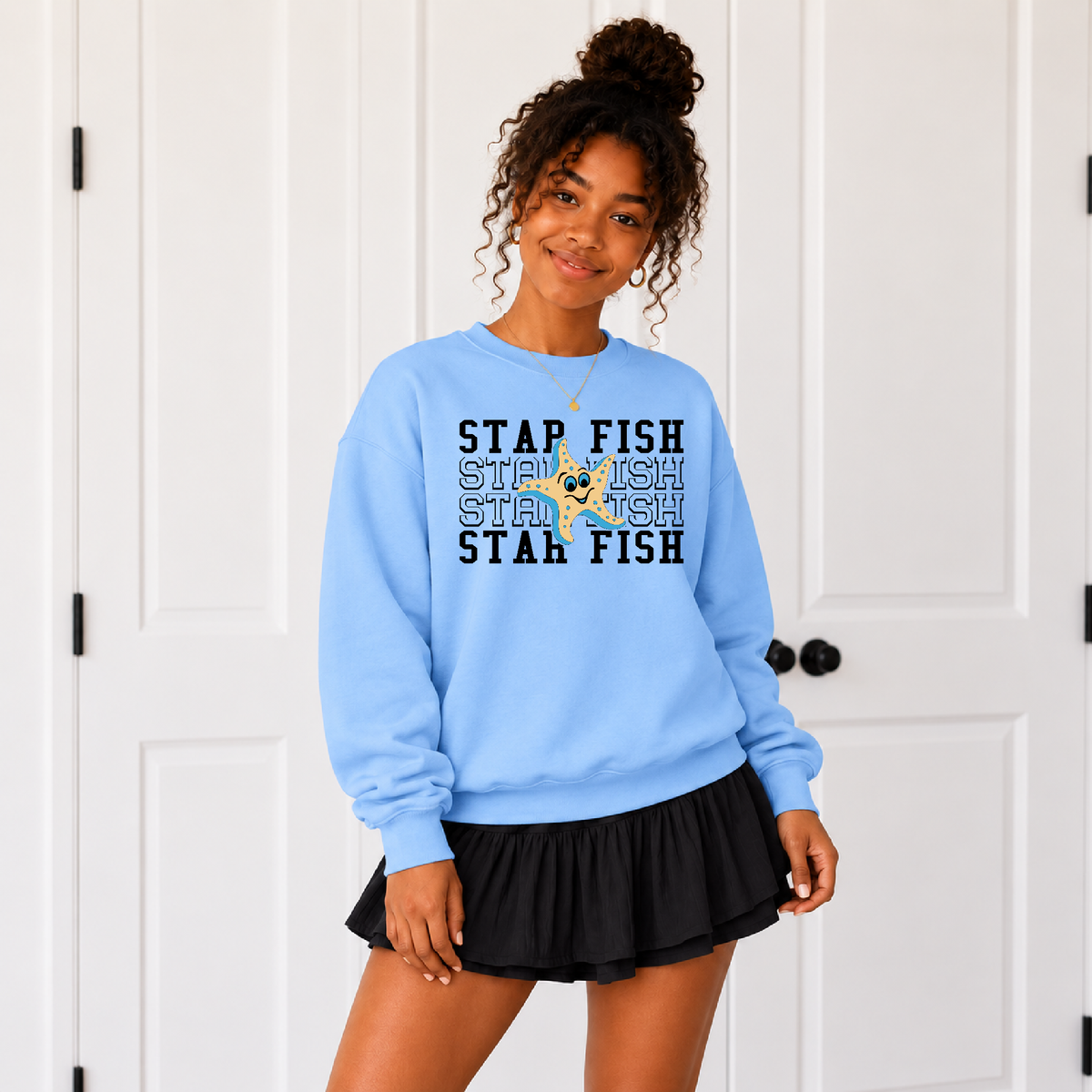 Marigny Elementary Star Fish Repeat Sweatshirt