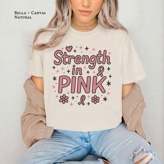Strength in Pink Breast Cancer Awareness T-shirt