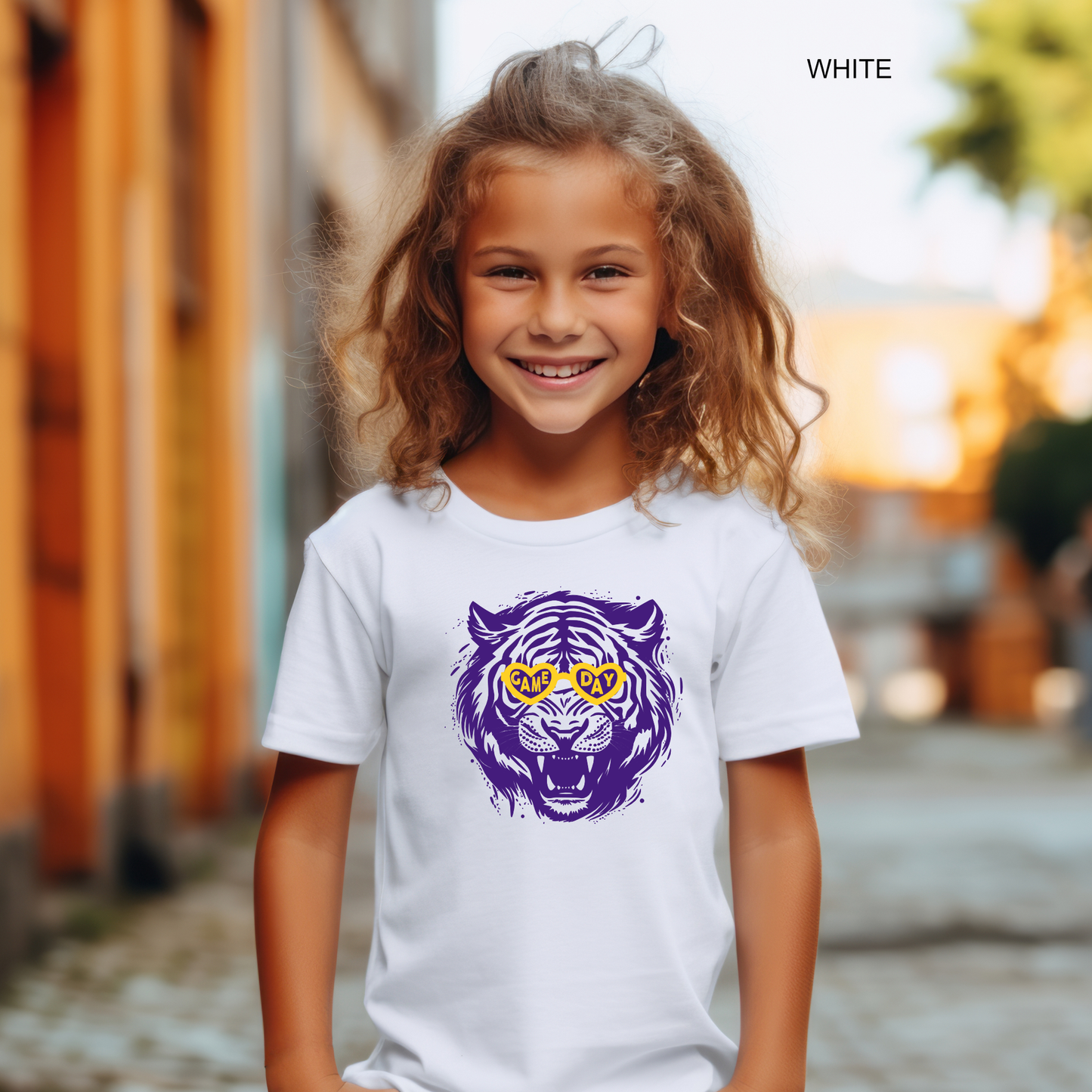 Tiger with Game Day Sunglasses | Youth & Toddler Tee