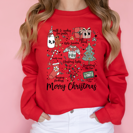 Vintage Christmas Icons | Christmas Independent Trading Comp. Sweatshirts